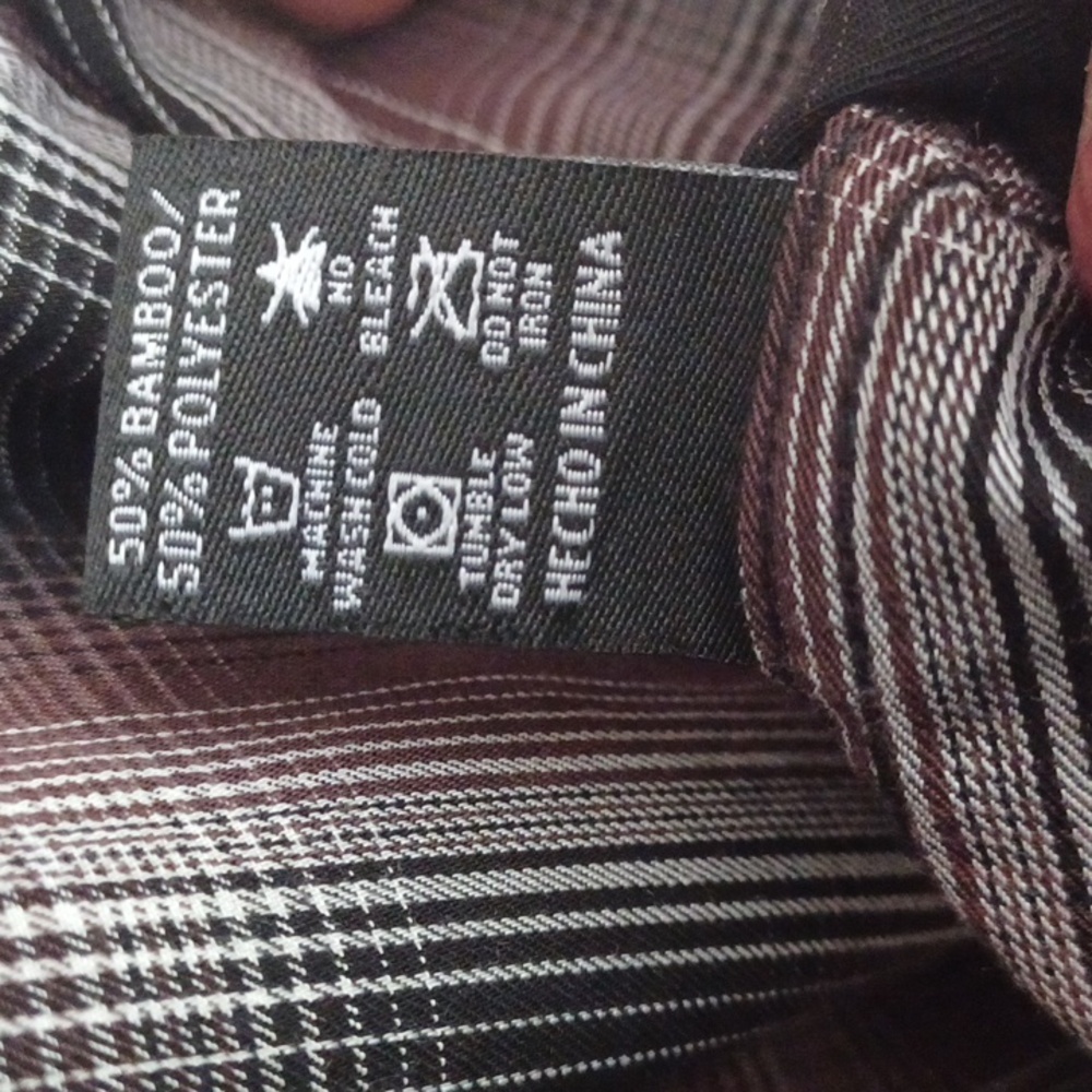 DIXXON Flannel Co Guerrero Plaid Button Up Shirt SZ M Brown Bamboo - Picture 15 of 16